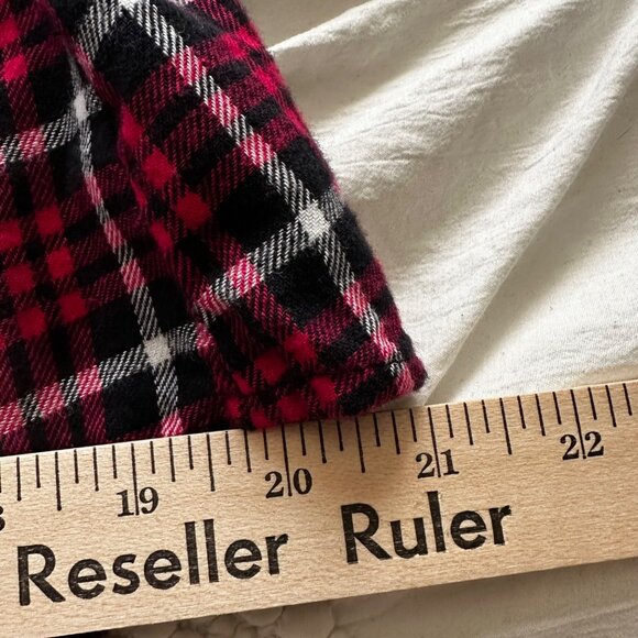 Riders By Lee Women's Red & Black Plaid Button-Up Shirt Size L - Picture 7 of 10